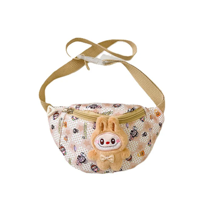 Cute Labubu Plush Kids Crossbody Bag in Assorted Colors