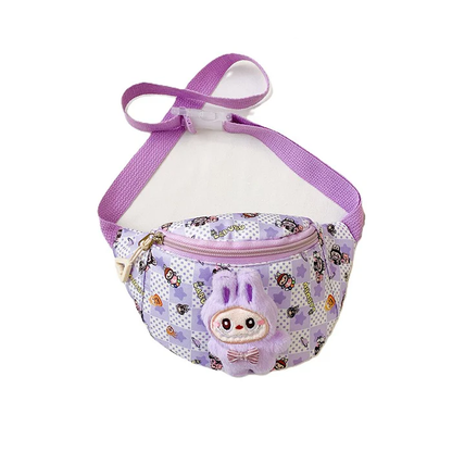 Cute Labubu Plush Kids Crossbody Bag in Assorted Colors