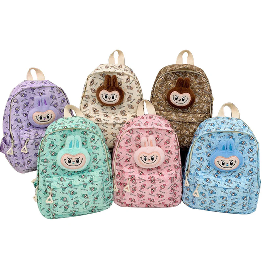 Labubu Kids Backpack Cute Cartoon School Bag For Boys Girls