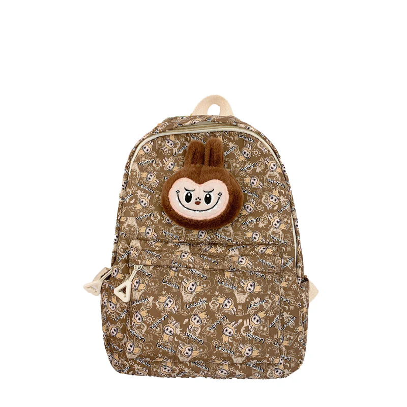 Labubu Kids Backpack Cute Cartoon School Bag For Boys Girls