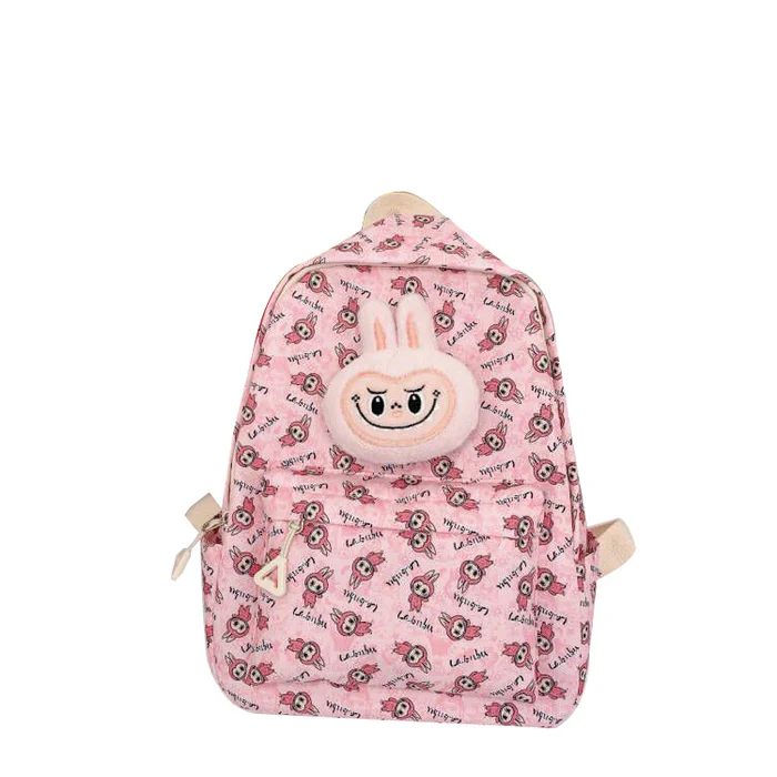 Labubu Kids Backpack Cute Cartoon School Bag For Boys Girls