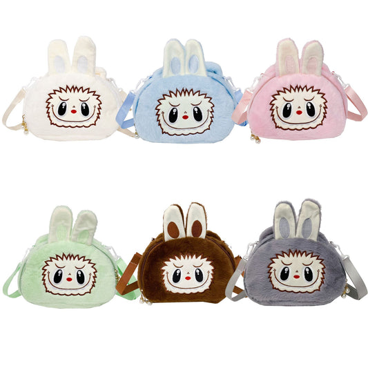 Labubu Soft PlushCute Character Doll Crossbody Bag