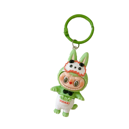 Cute Cartoon Labubu Keychain – Adorable Bag Charm Accessory for Girls