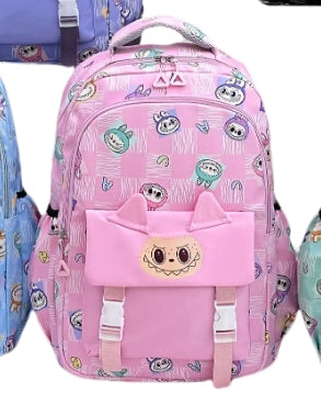 Girls Boy's Labubu Print Large Zipper Backpack Back To School Bag Gift