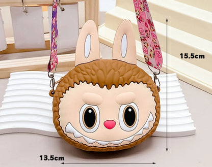 Labulu Coin Purse Keychain Silicone Wallet Charm Crossbody 4 Colors
