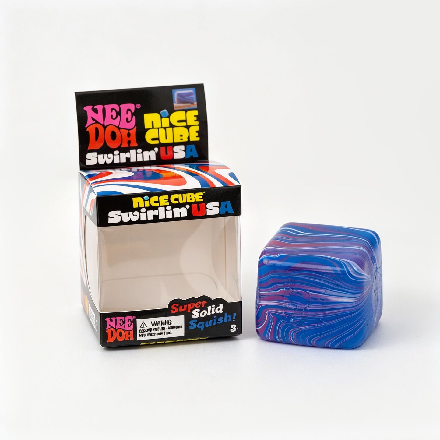 USA Patriotic Ice Cube Slow Rising Stress Relief Toy