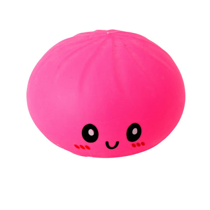 Large Emoji Squishy Dumpling Realistic Steamed Bun Stress Relief Squeeze Toy
