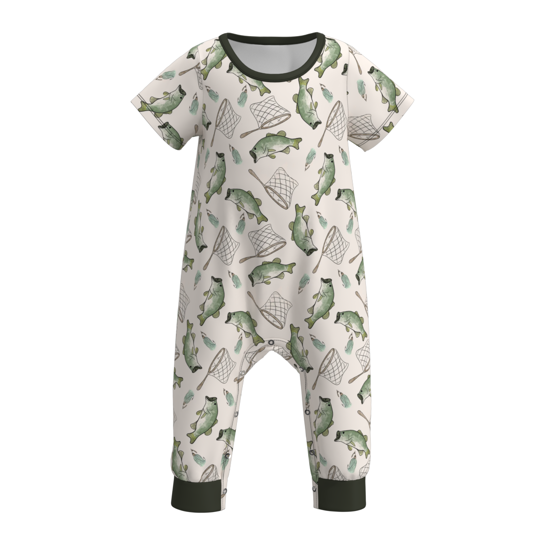 Summer Baby Boys Truck Animal Print Romper