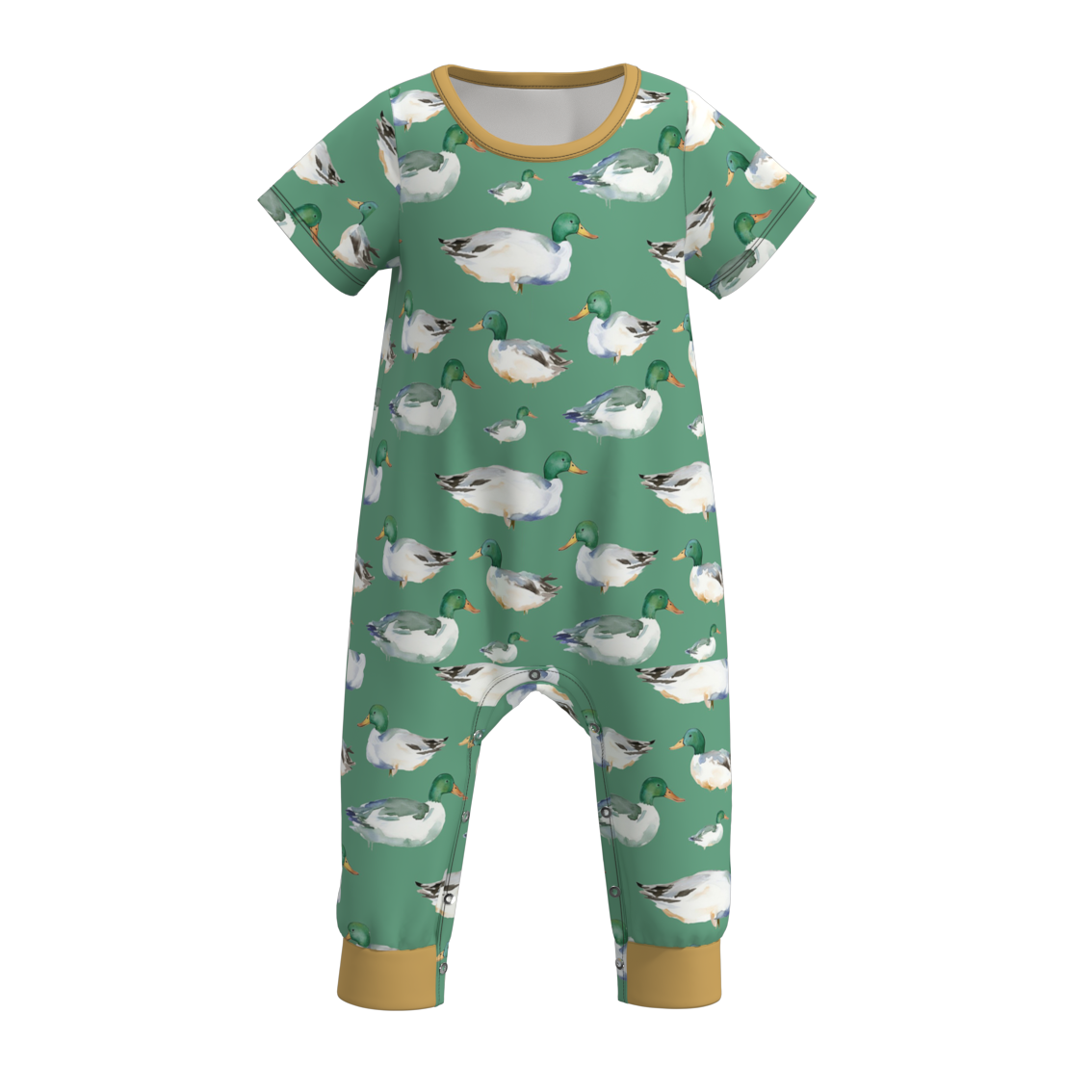 Summer Baby Boys Truck Animal Print Romper