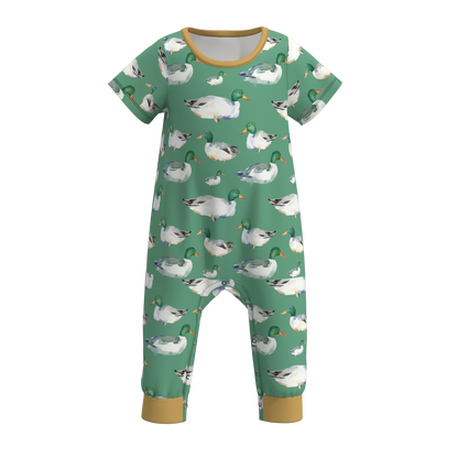 Summer Baby Boys Truck Animal Print Romper