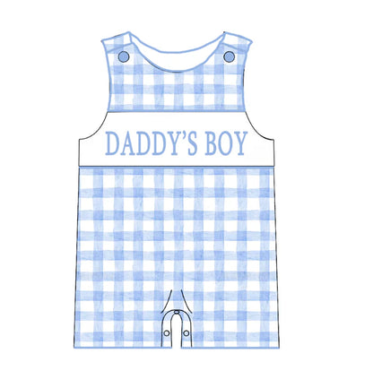 Summer Sibling Kids "DADDY'S GIRL/BOY" Smocked Clothes