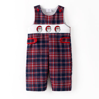 Christmas Sibling Matching Outfits – Santa Smocked Collection