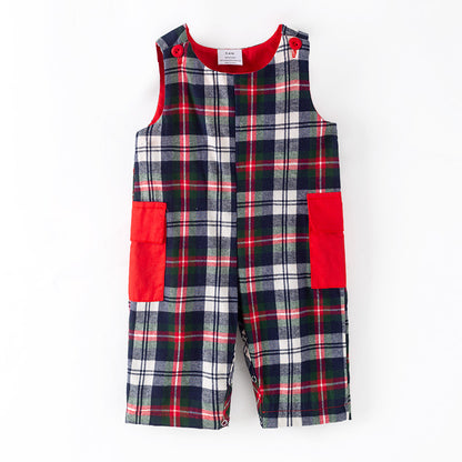 Christmas Sibling Matching Outfits – Red Plaid Smocked Collection