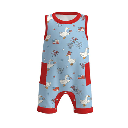 Sibling Summer Family July 4th Silly Goose Matching Clothes