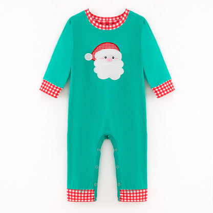 Festive Santa Embroidery Sibling Set – Christmas Edition