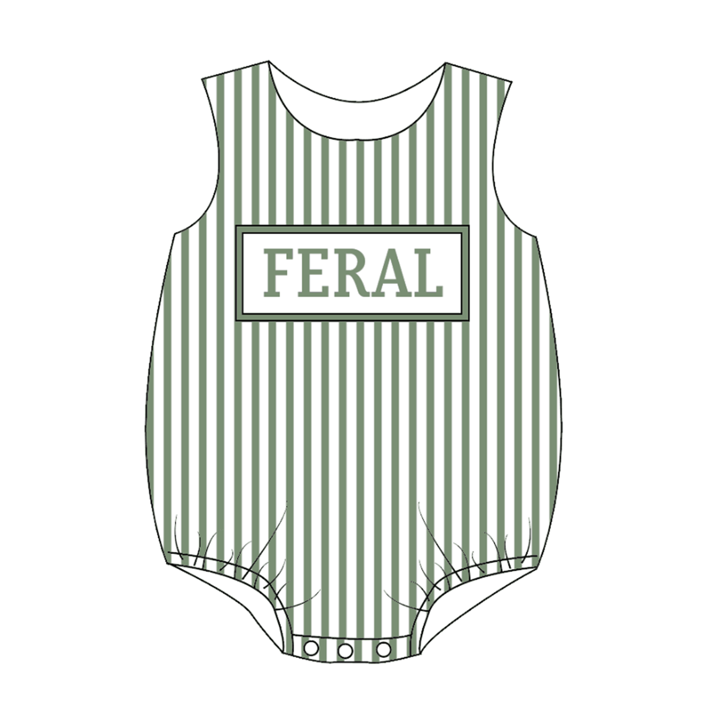 Sibling Summer Raccoon Print "FERAL"Embroidery Matching Clothes