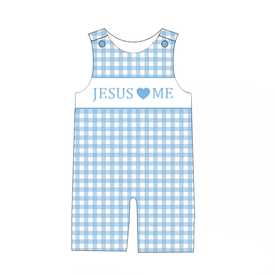 Sibling Kids Summer JESUS LOVE ME Embroidery Clothes