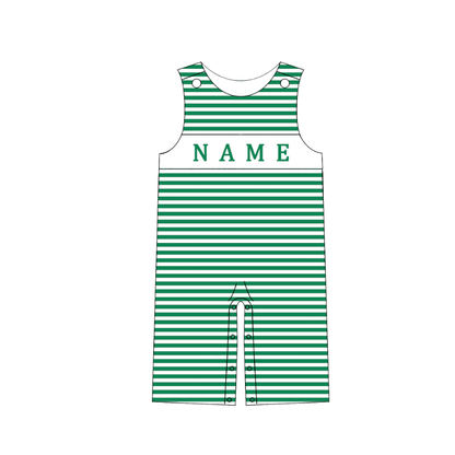 Kids Halloween CUSTOM NAME Embroidery Green Pumpkin Sibling Clothes