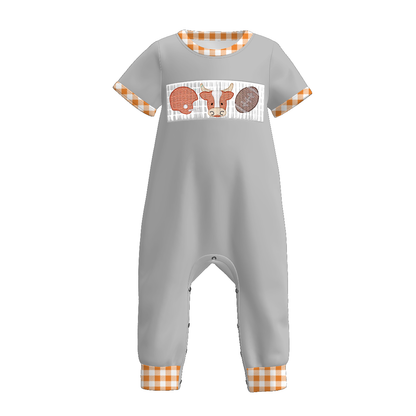 Texas Football Embroidered Matching Sibling Outfits