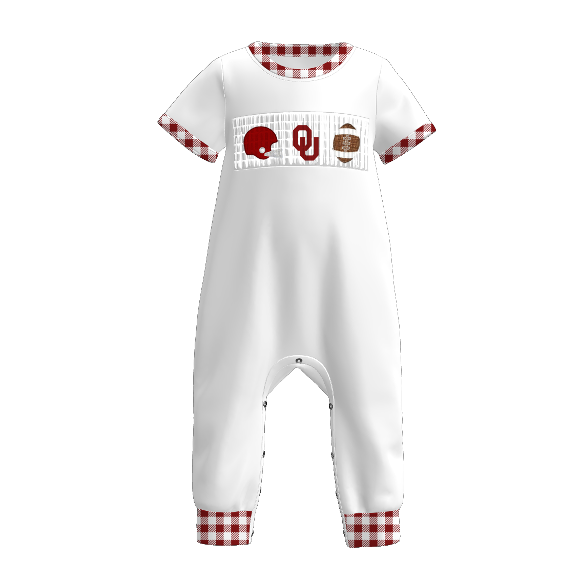 Oklahoma Sooners Football Embroidered Matching Sibling Outfits