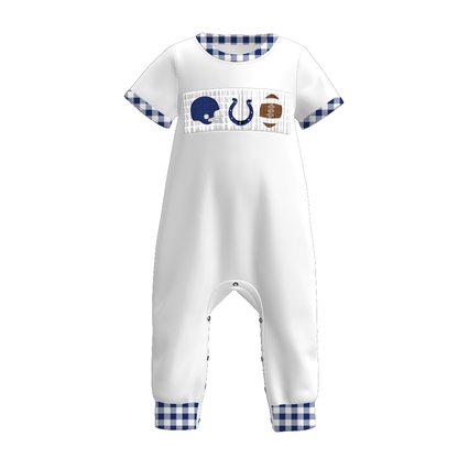 Indianapolis Football Embroidered Matching Sibling Outfits