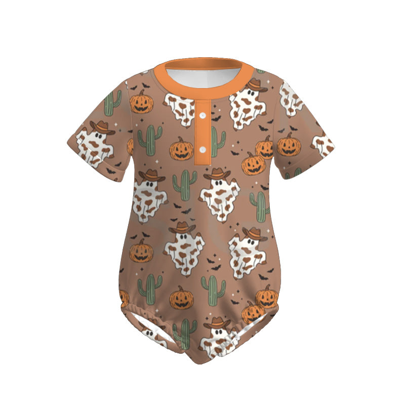 Baby Boys Halloween Ghost Pumpkin Dinosour Soft Romper