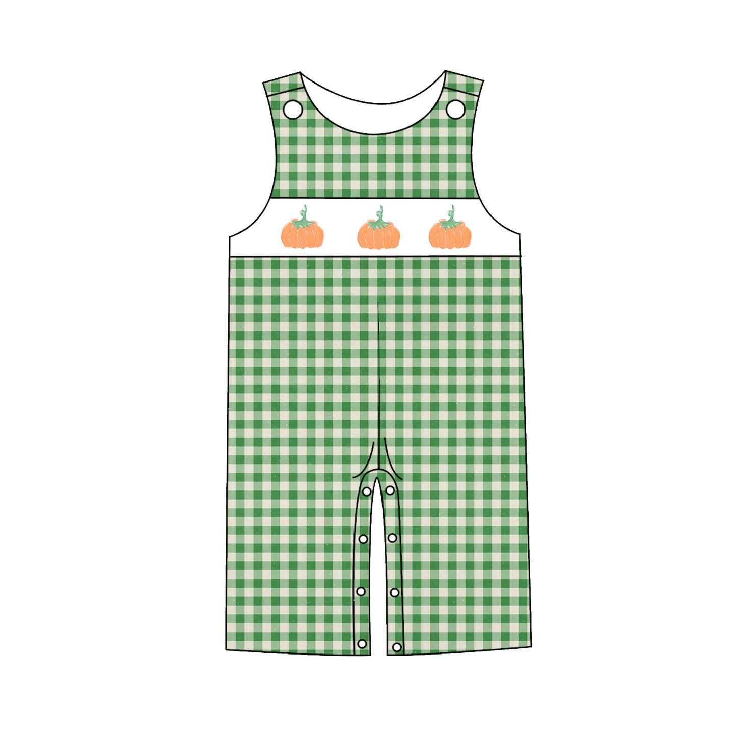 Sibling Kids Halloween Thanksgving SWEET PUMPKIN Embroidery Outfits