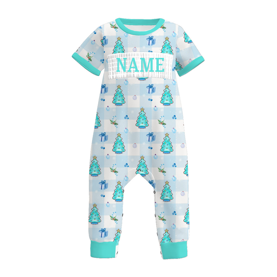 Kids Christmas Nutcracker Smock Embroidery Custom Name Clothes