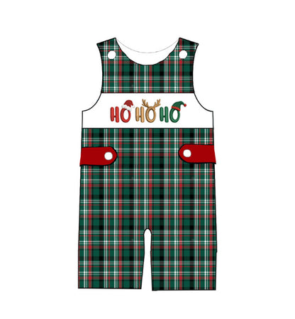 Christmas HO HO HO Embroidered Smocked Family Outfits
