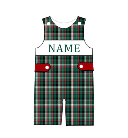 Christmas Custom Name Embroidered Smocked Family Outfits