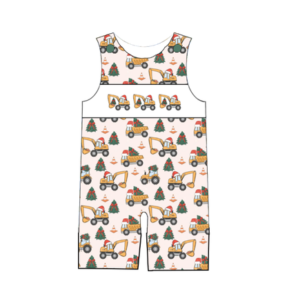 Kids Christmas "SANTA'S CREW" Smocked Collection Holiday Outfits