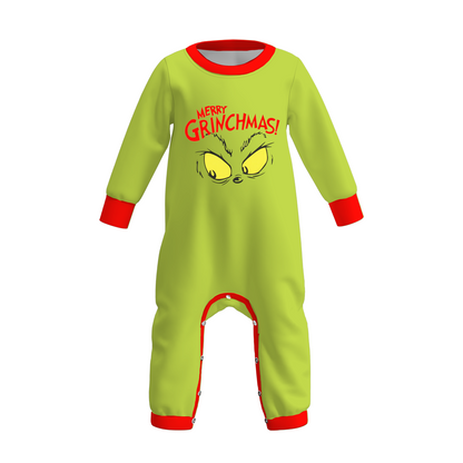 Christmas Family Matching Pajamas – Grinch Print
