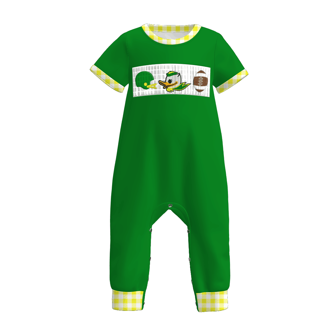 The Oregon ducks Football Embroidered Matching Sibling Outfits
