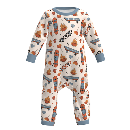 Valentine's Day Baby Boy Cute Print Romper Collection
