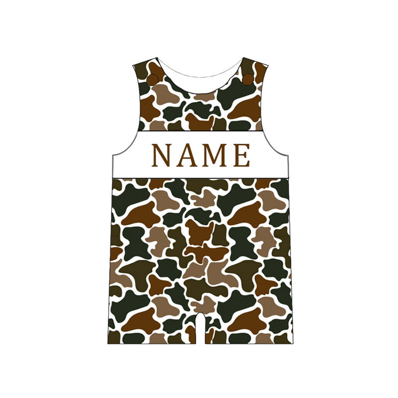 Kids Personalized Name Smock Embroidery Outfit | 2026 Spring Summer Duck Collection