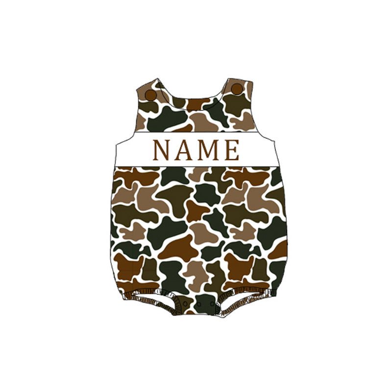 Kids Personalized Name Smock Embroidery Outfit | 2026 Spring Summer Duck Collection