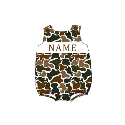 Kids Personalized Name Smock Embroidery Outfit | 2026 Spring Summer Duck Collection