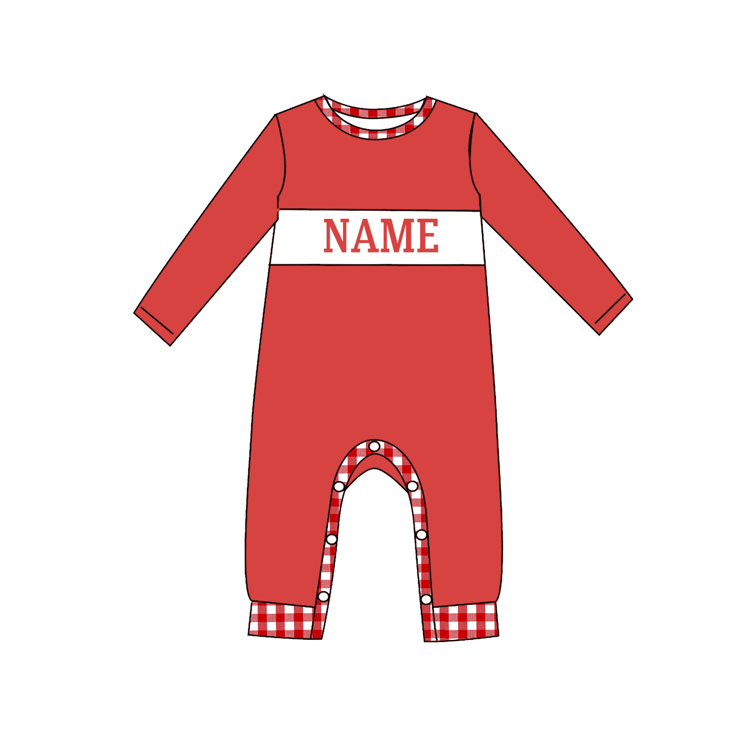 Kids Valentine's Day Bow Smocked Collection Custom Name Holiday Outfits