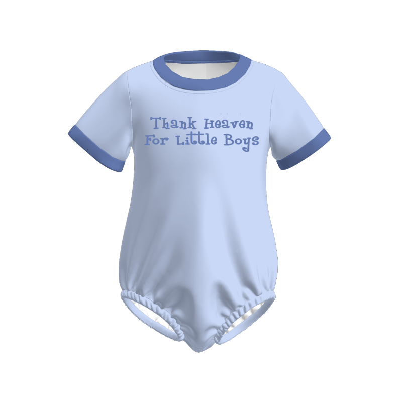 “THANK HEAVEN FOR THE LITTLE KIDS” Embroidered Summer Outfit Set Collection
