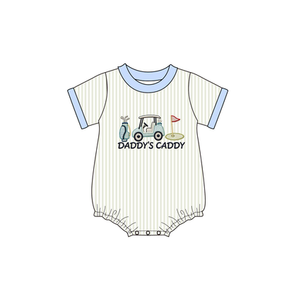 “Daddy’s Caddy” Embroidered Kids Summer Outfit Collection – Golf-Themed Boutique Sets & Rompers
