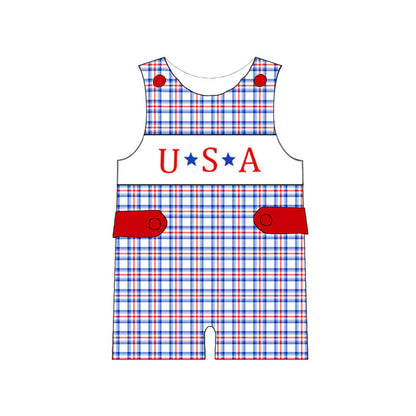 USA Smocked Independence Day July 4th Kids Collection – Embroidered Patriotic Outfits
