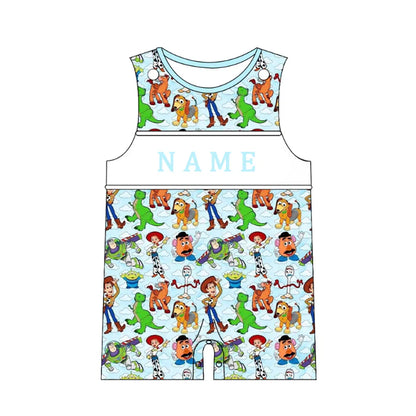 Personalized Name Smocked Embroidered Kids Outfit Set – Custom Name Boutique Clothing