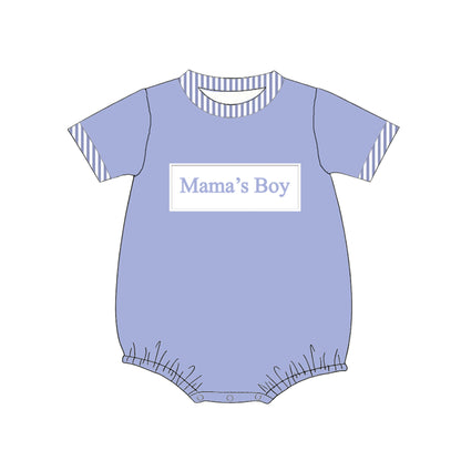Mama’s Boy & Mama’s Girl Smocked Embroidery Kids Collection – Summer Mother’s Day Outfit Set & Bubble Romper