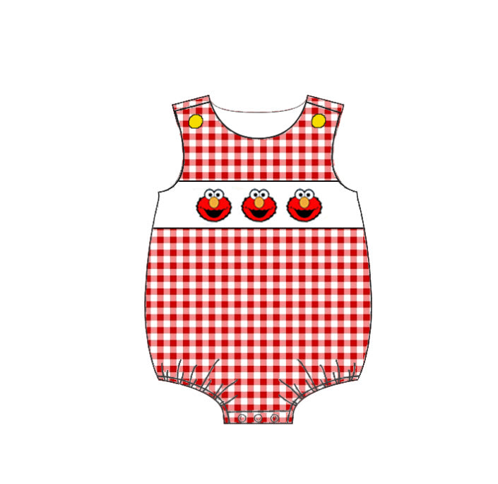 Smocked Embroidery Summer Kids Collection – Premium Elmo-Inspired Designs