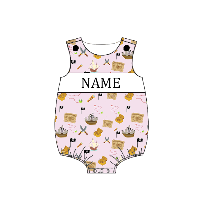 Personalized Pirate Smocked Embroidery Collection for Baby & Girls