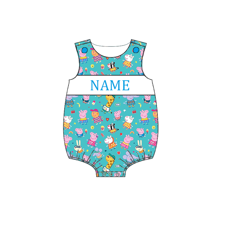 Smocked Embroidery Custom Name Baby & Kids Clothing Peppa Collection