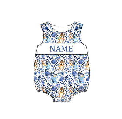 Smocked Embroidery Custom Name Baby & Kids Clothing Bluey Collection