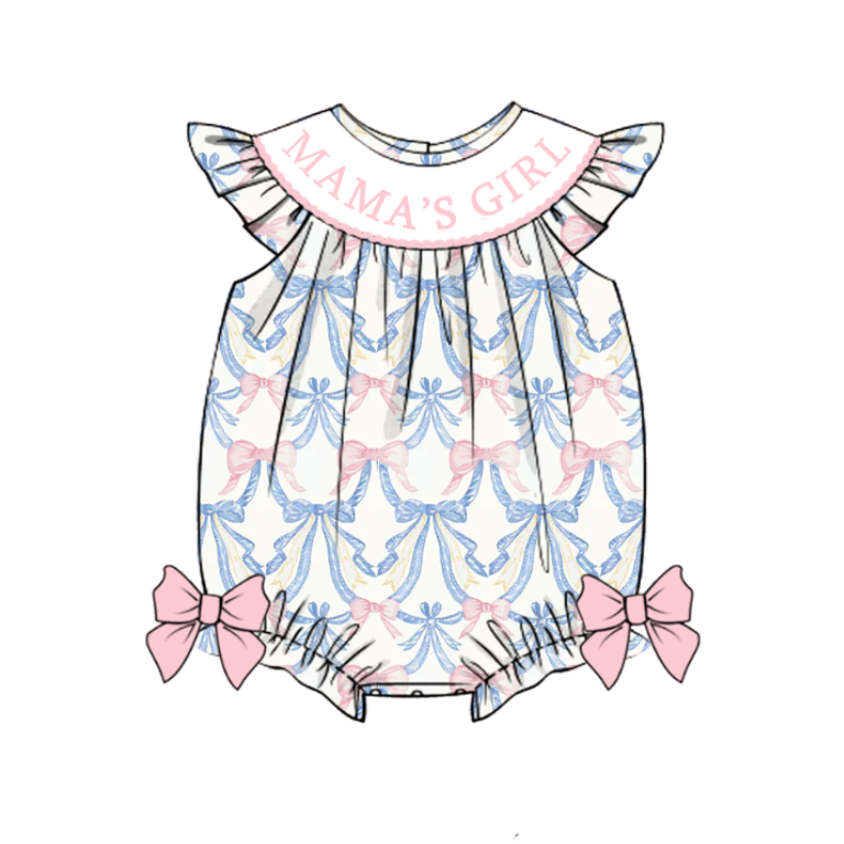 MAMA'S GIRL Summer Embroidery Collection | Personalized Name Dresses & Rompers