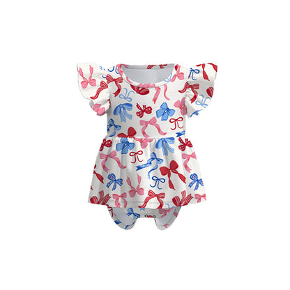 July 4th Sibling Matching Red Blue Kids Clothes