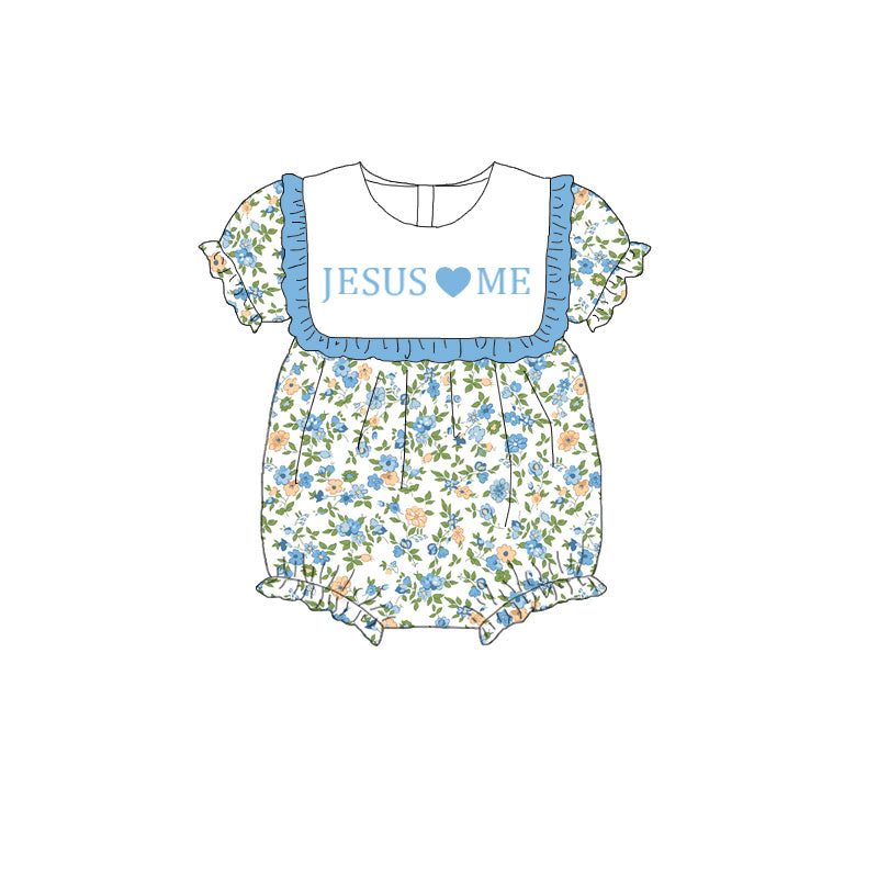 Sibling Kids Summer JESUS LOVE ME Embroidery Clothes
